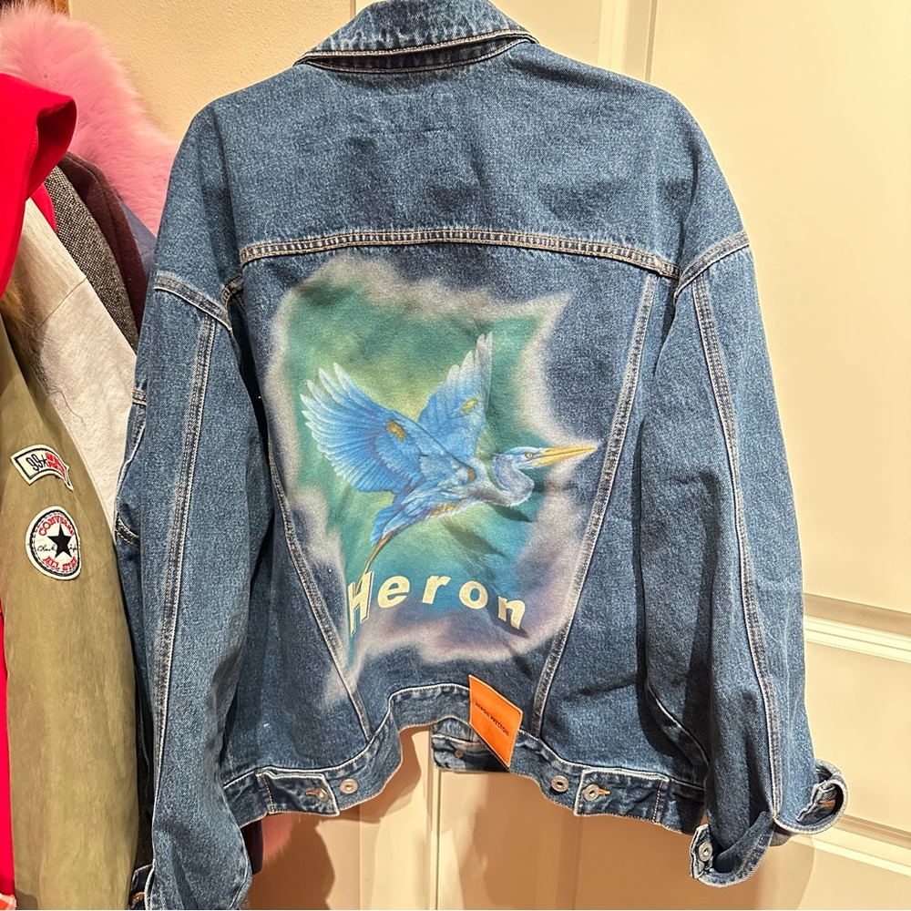 100% AUTH HERON PRESTON JEAN JACKET